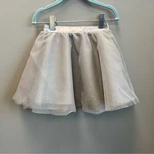 Janie and Jack Silver Tulle Skirt